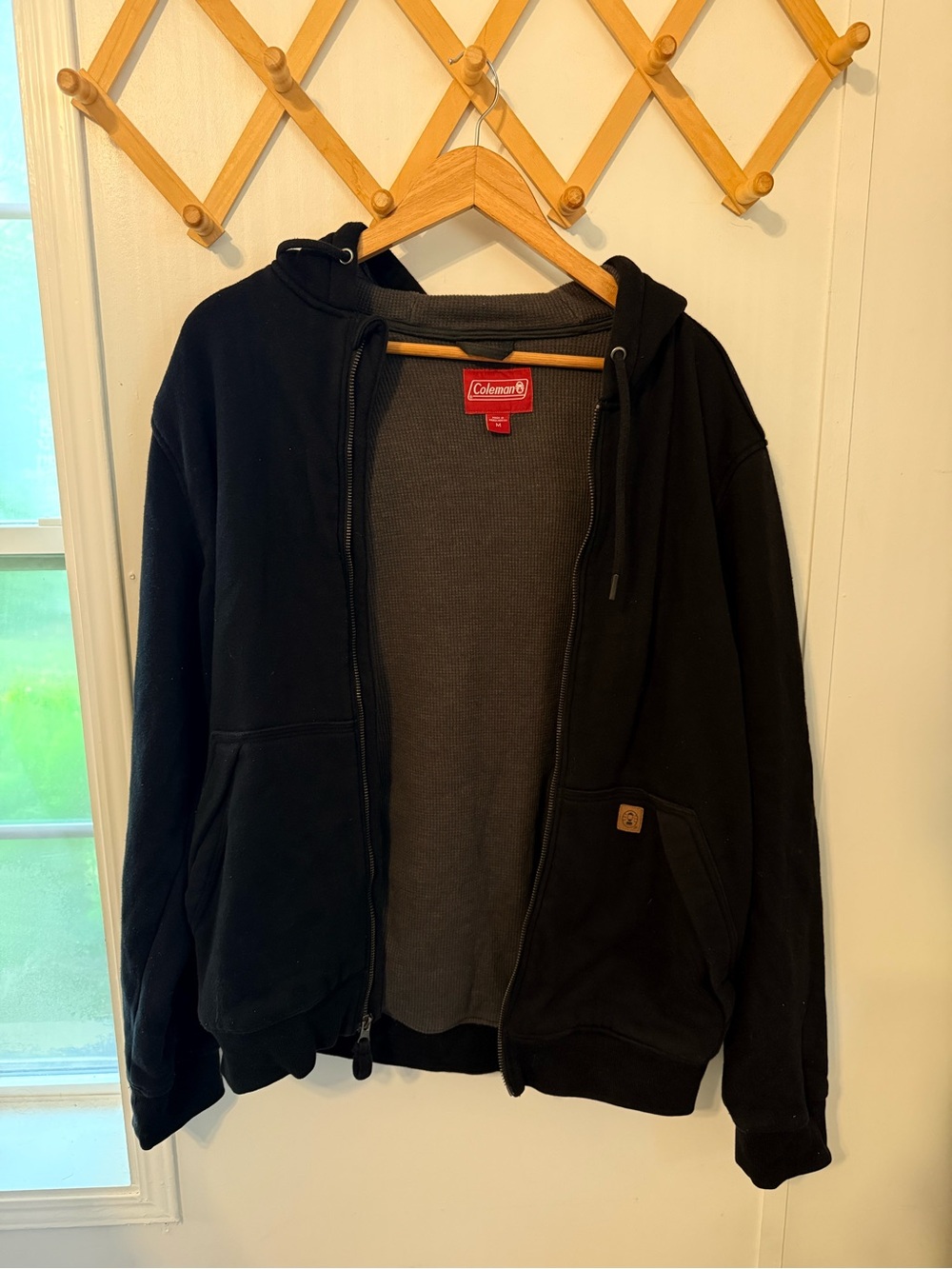 Coleman Black Zip-Up Hooded Jacket
